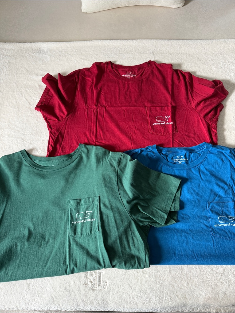 Vineyard Vines Men’s Pocket Tee - Red, Green, Blue